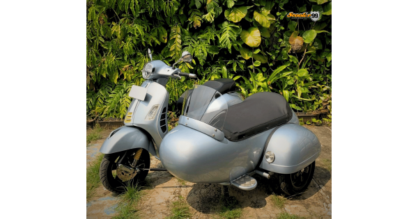 Sidecar Kit for Vespa – Silver Retro Edition | Handcrafted